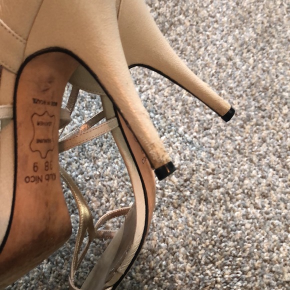 KLUB NICO Nude T strap Heels - Picture 7 of 12